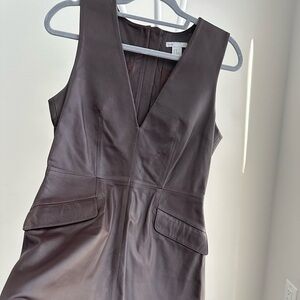 H&M Brown Leather Dress